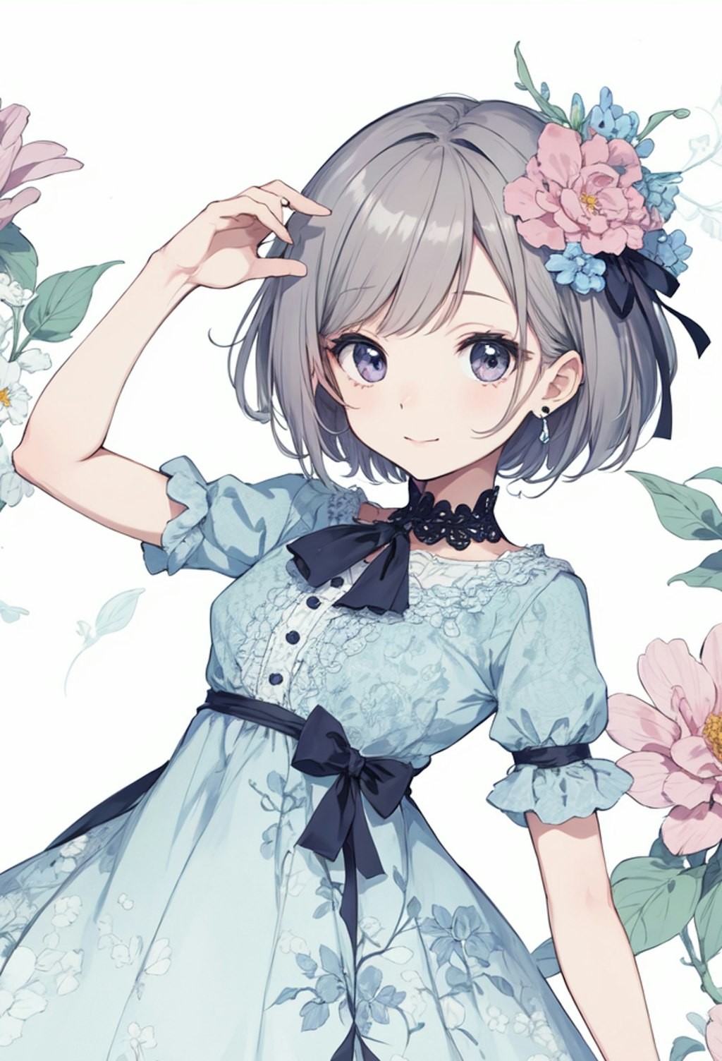 flower dress girl