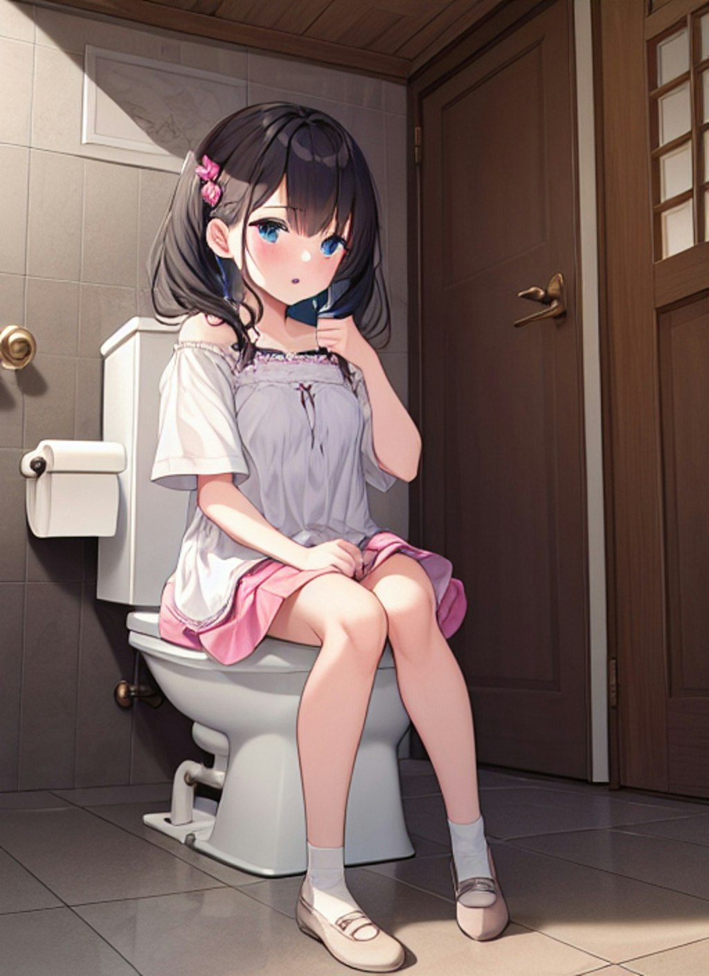 トイレ中