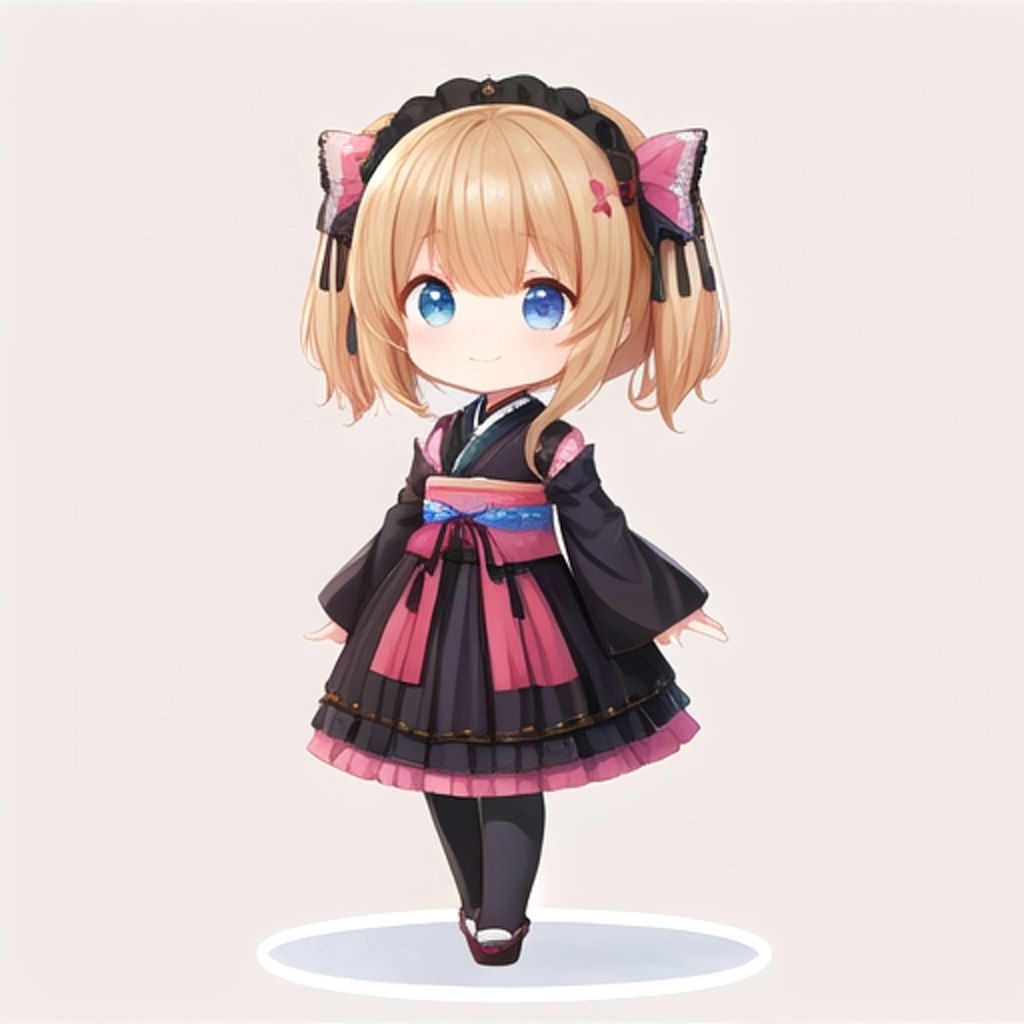 kimono gothic lolita sample