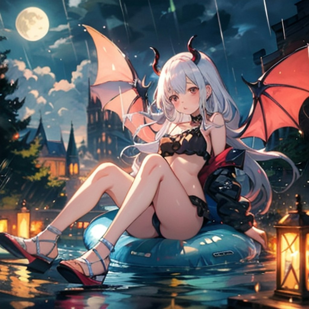 雨の日の悪魔っ子250611
