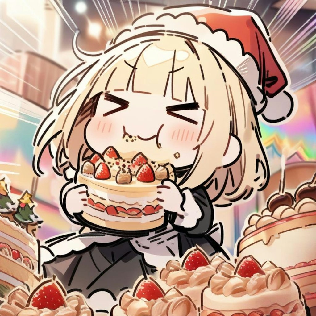 🎄パラダイス オブ おケーキしちゃう系メイドちゃん(フライング気味)🎄