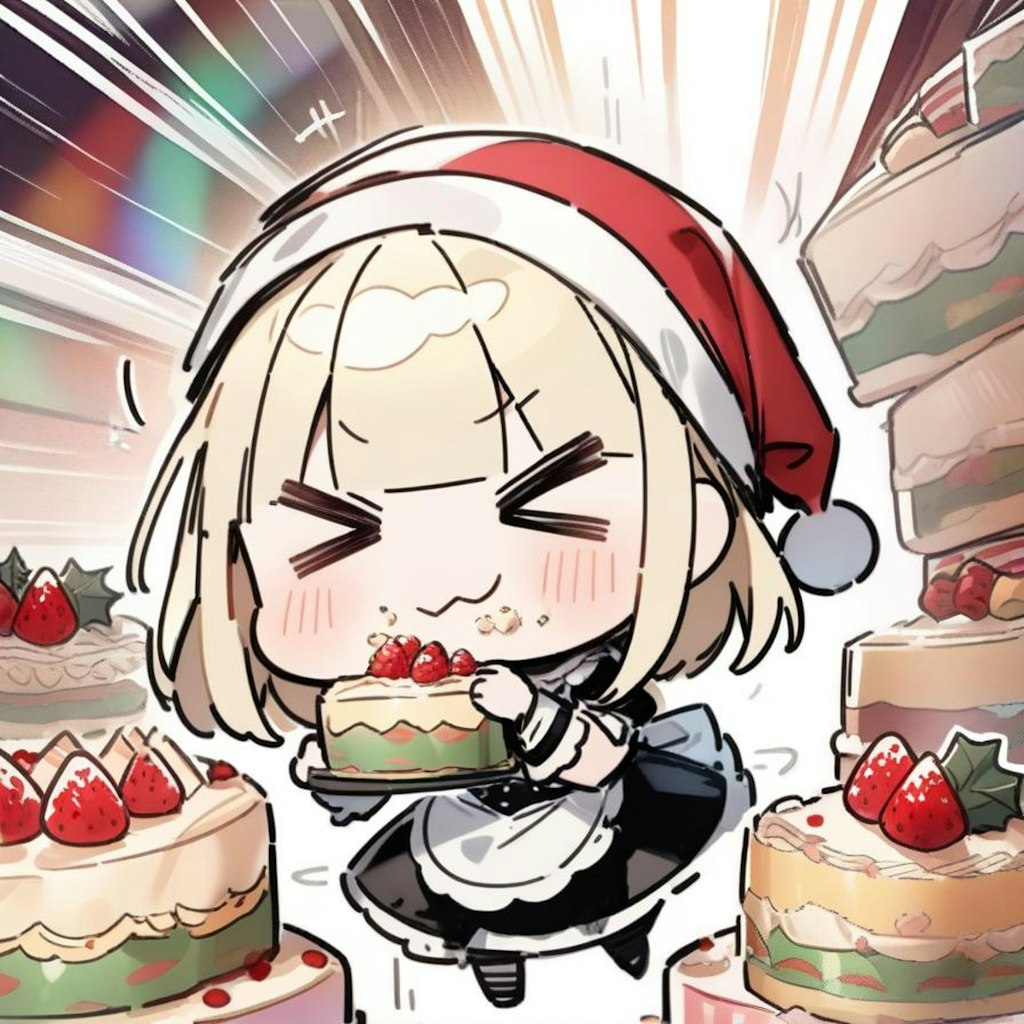 🎄パラダイス オブ おケーキしちゃう系メイドちゃん(フライング気味)🎄