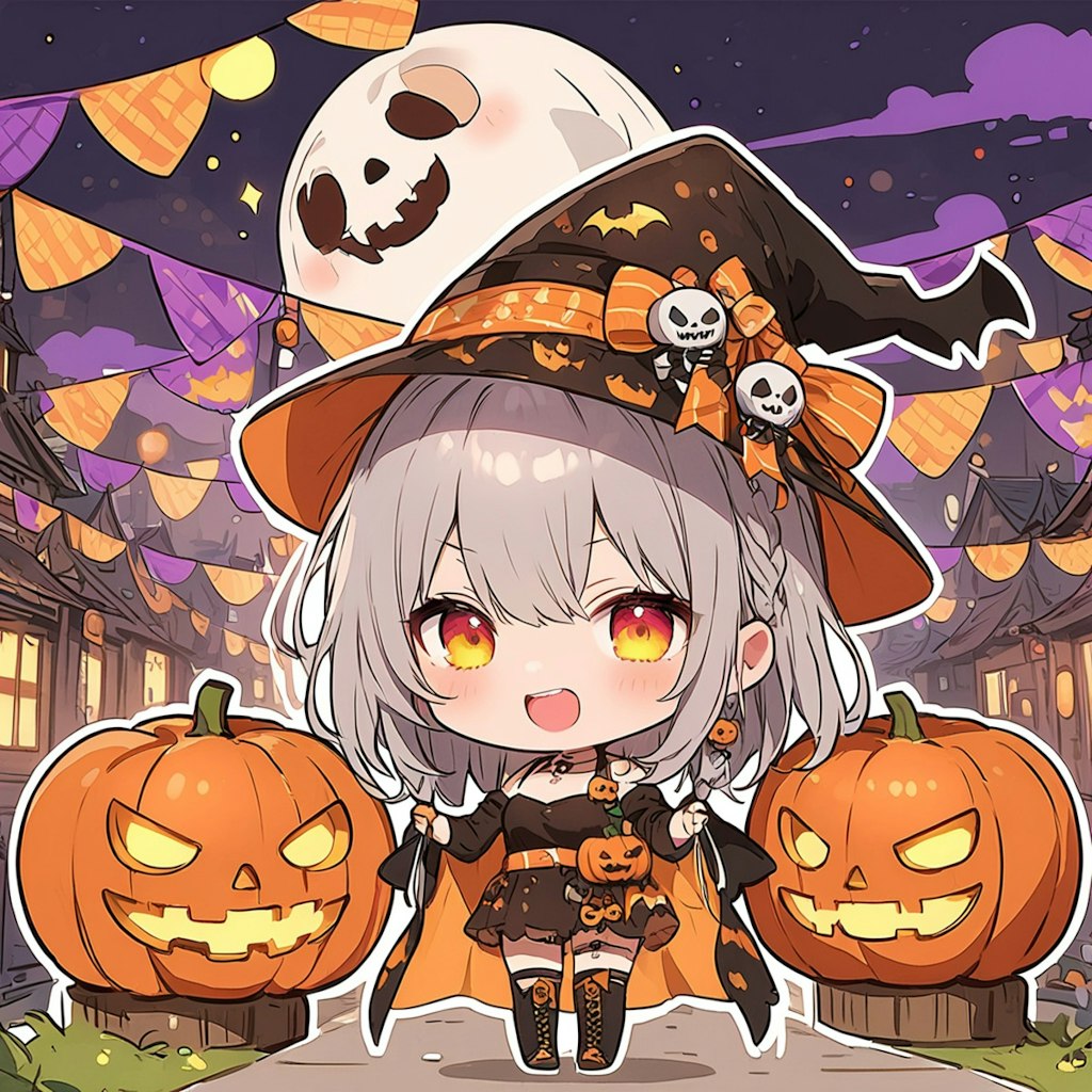 ハロウィン魔法ちび