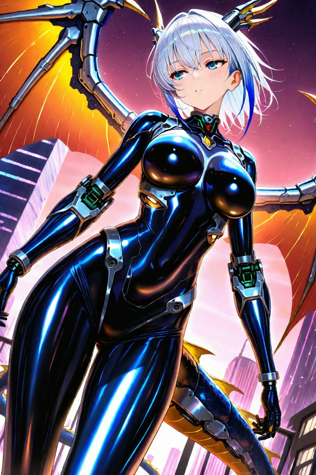ちちぷい生成メカ娘　龍人Black　やさぐれ