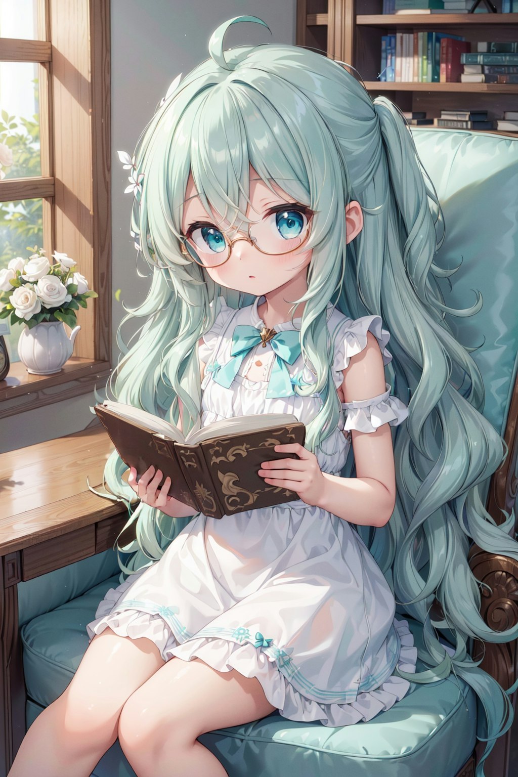 本を読む少女