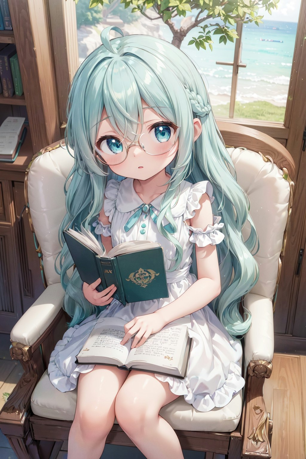 本を読む少女