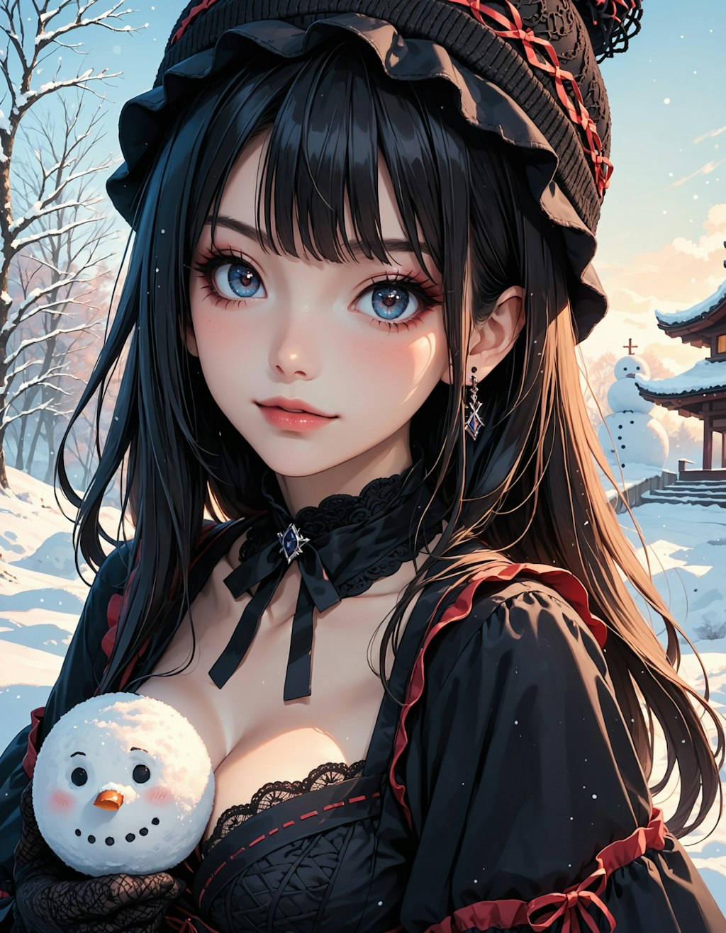 winter goth-loli