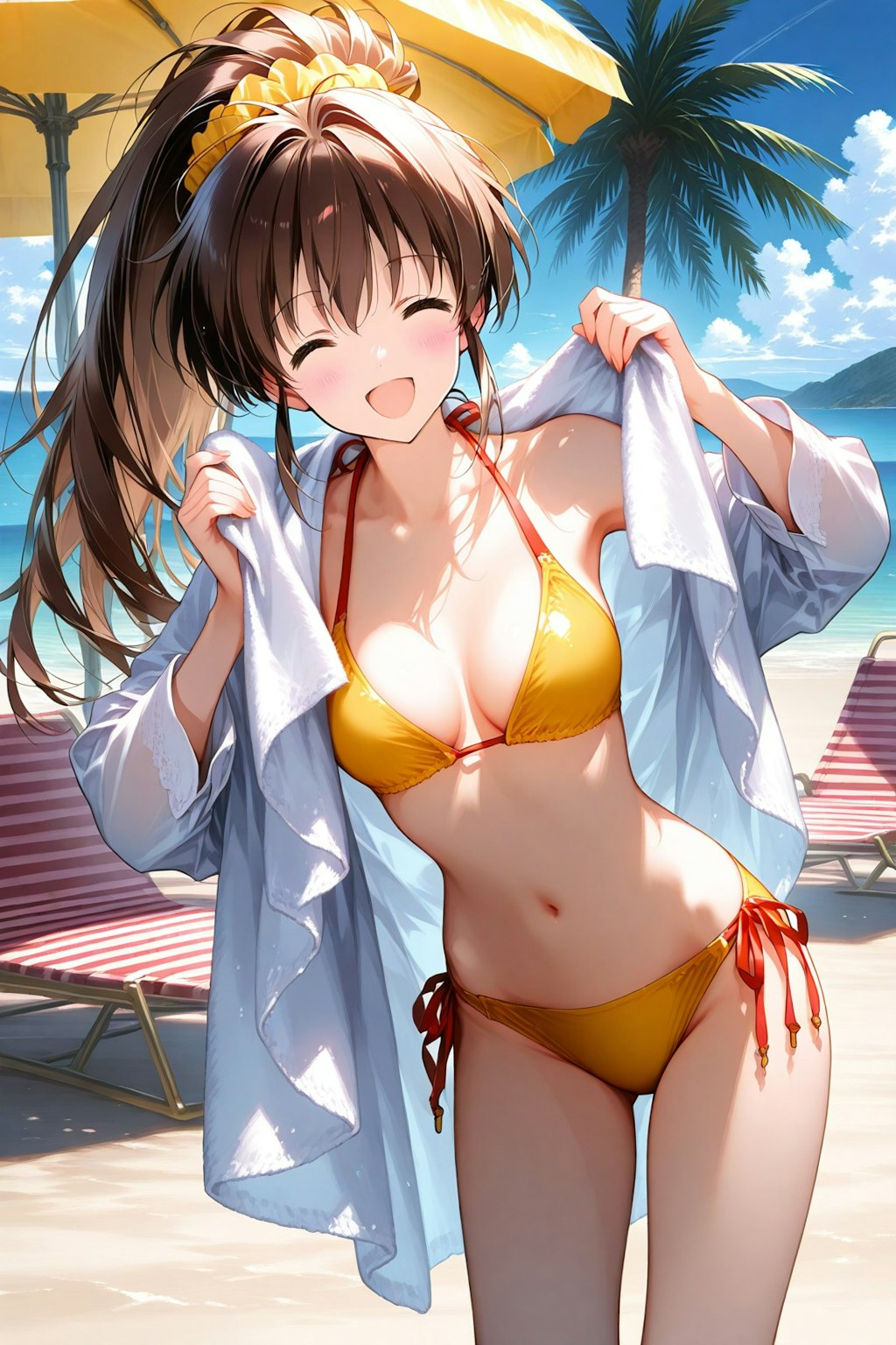 黄色い桃はいかが？