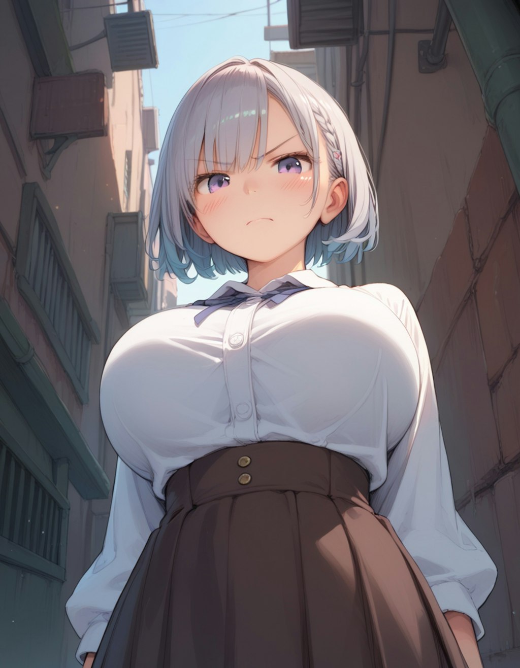 嫌々撮らせてくれる子