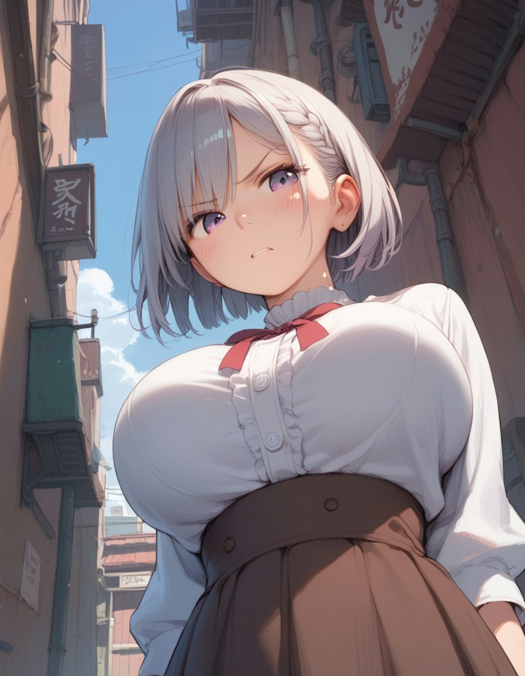 嫌々撮らせてくれる子