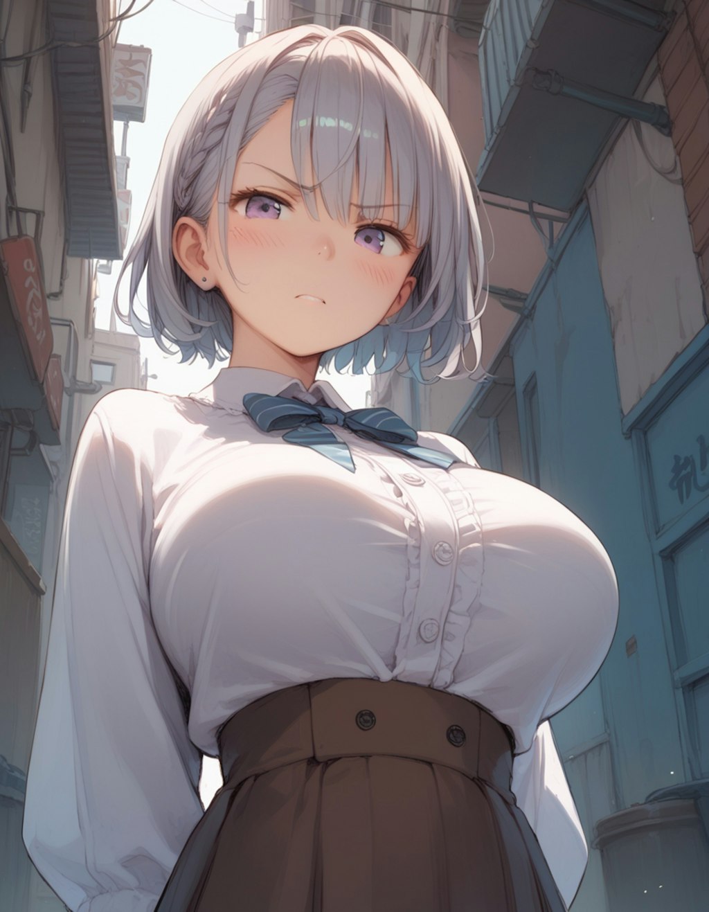 嫌々撮らせてくれる子