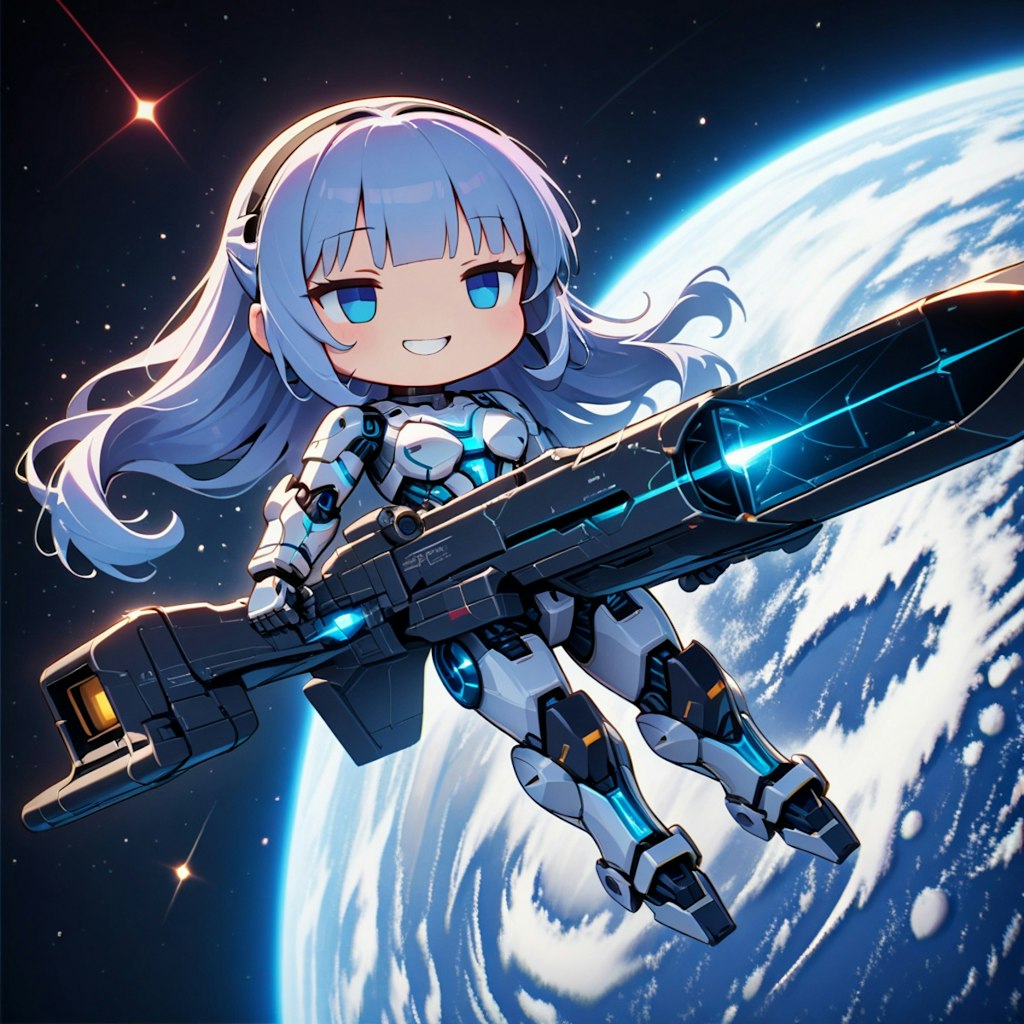 ロボちゃん衛星軌道上の戦い