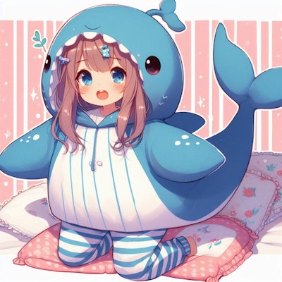 クジラ着ぐるみパジャマ