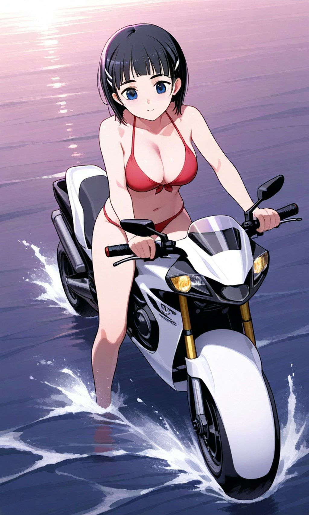 水上バイクを楽しむスグ