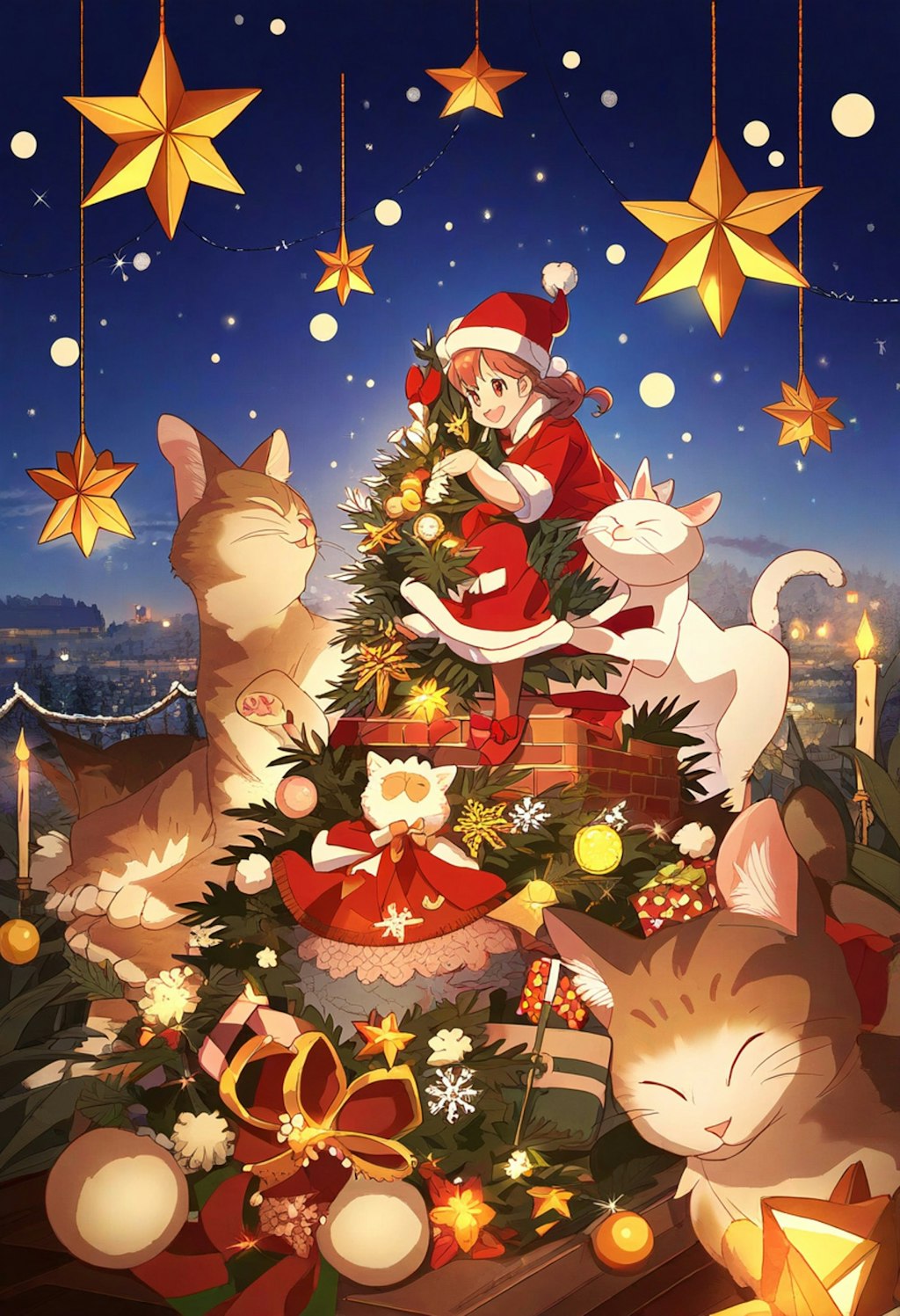 猫サンタのクリスマス