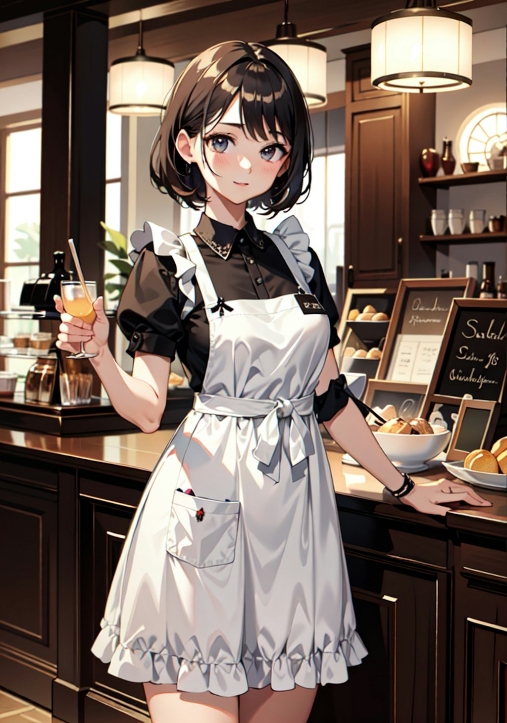 近所のカフェの店員さん