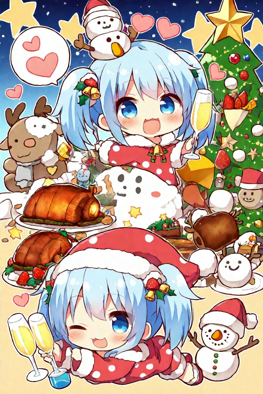 水色髪ちゃんのクリスマス