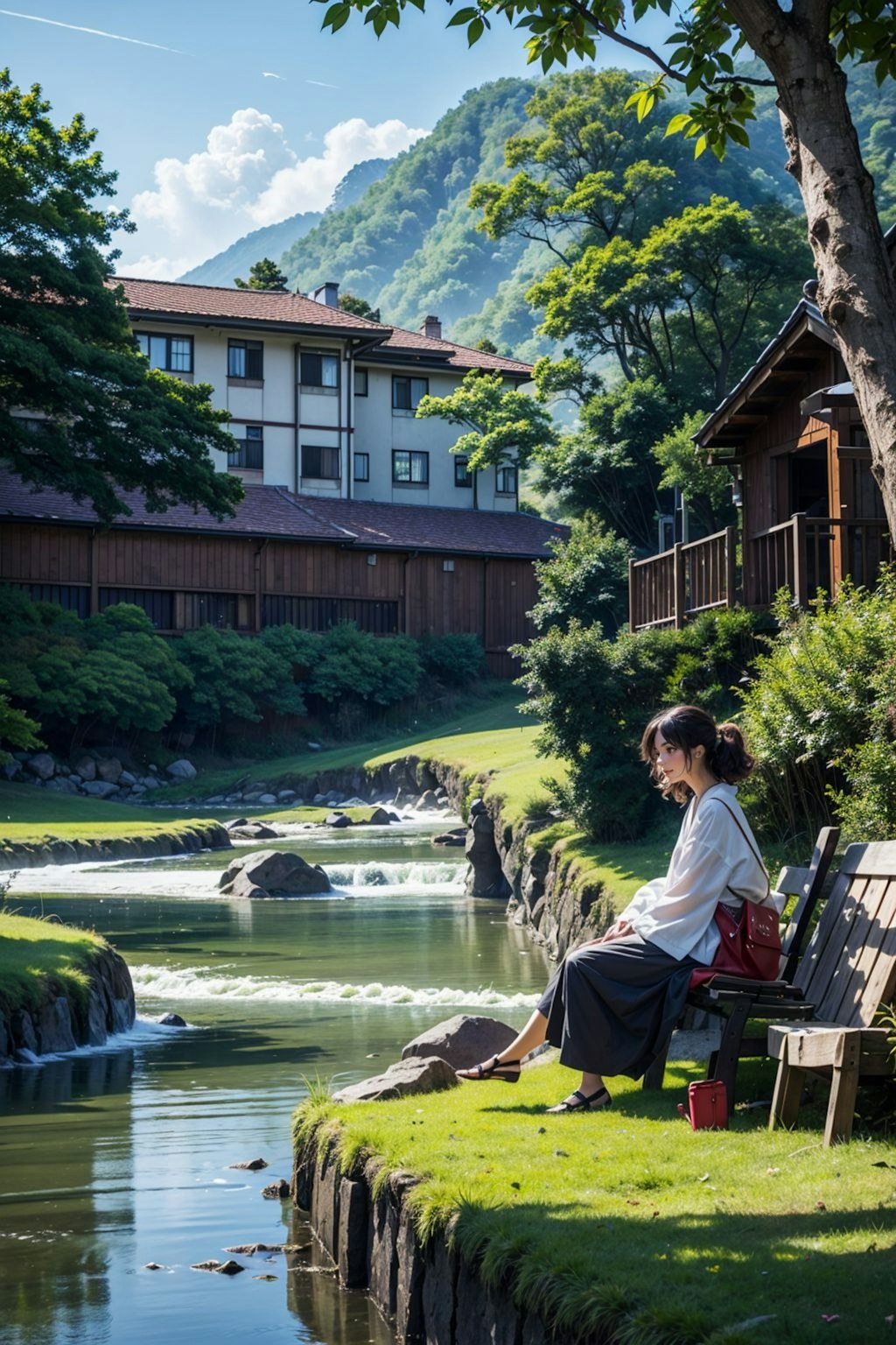 山奥の別荘で