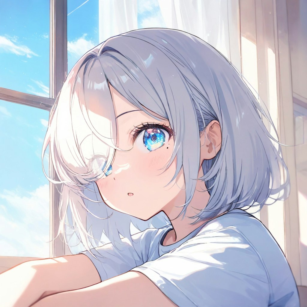 グレー泣きぼくろちゃん