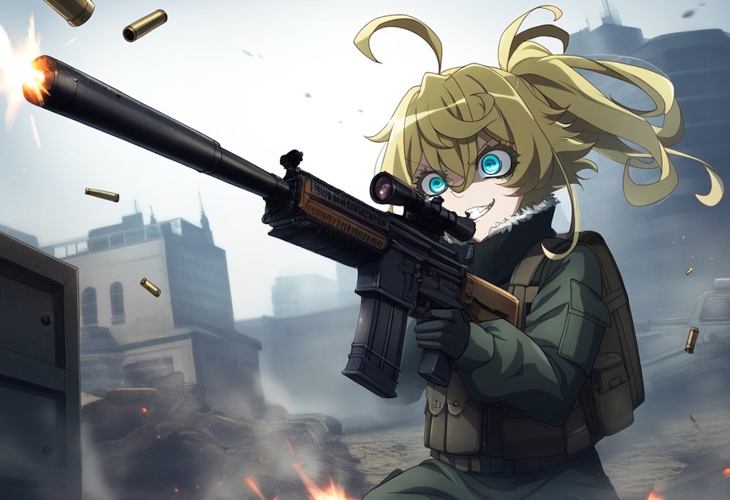 幼女戦記　ターニャ・デグレチャフ　戦闘中