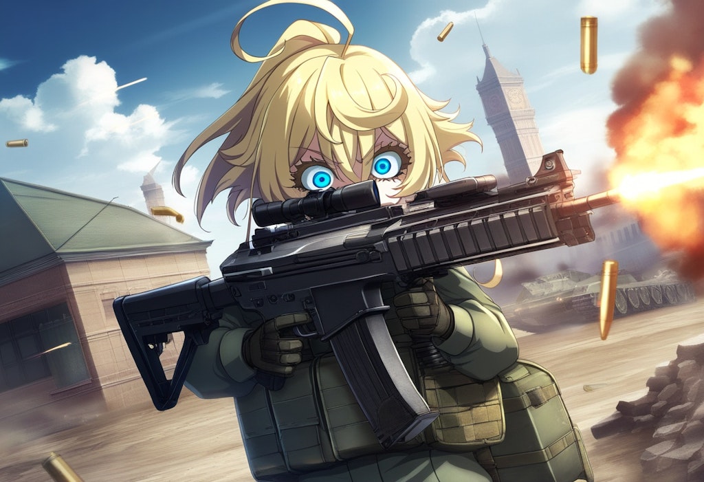 幼女戦記　ターニャ・デグレチャフ　戦闘中