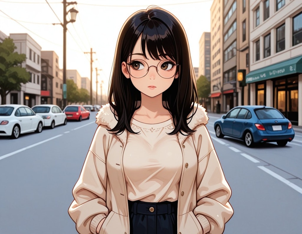 メガネのお姉さん
