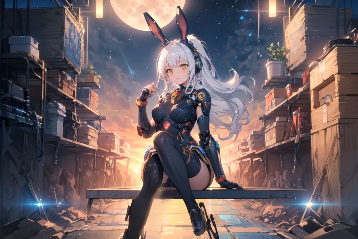 Luna Lepus-type Explore Androids 「Saren」 | Chichi-pui（ちちぷい）AIイラスト専用の投稿 ...