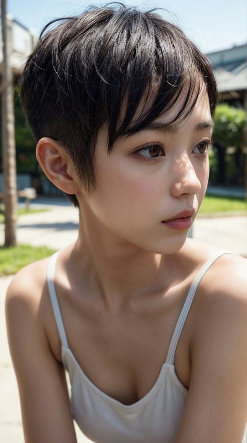 short hair babe 2