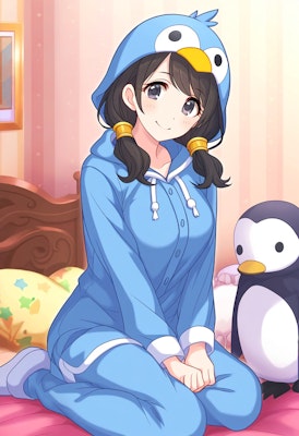 ペンギンの着ぐるみパジャマ