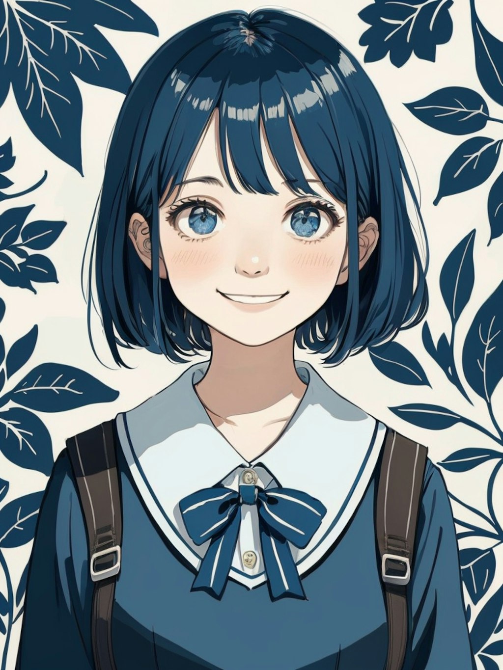 blue botanical : girl