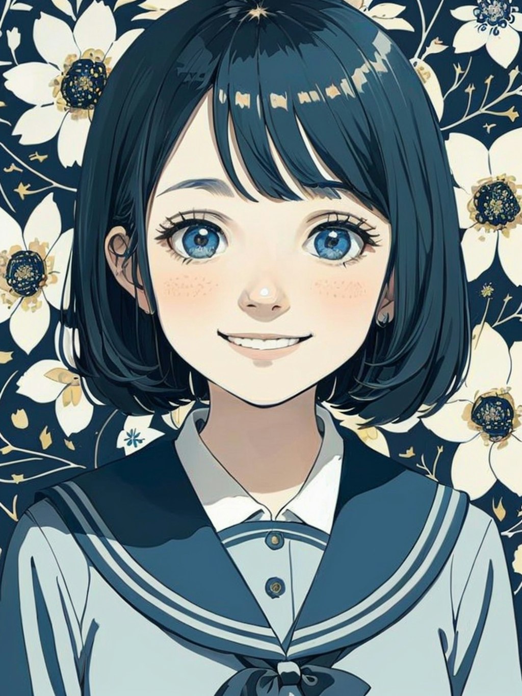 blue botanical : girl