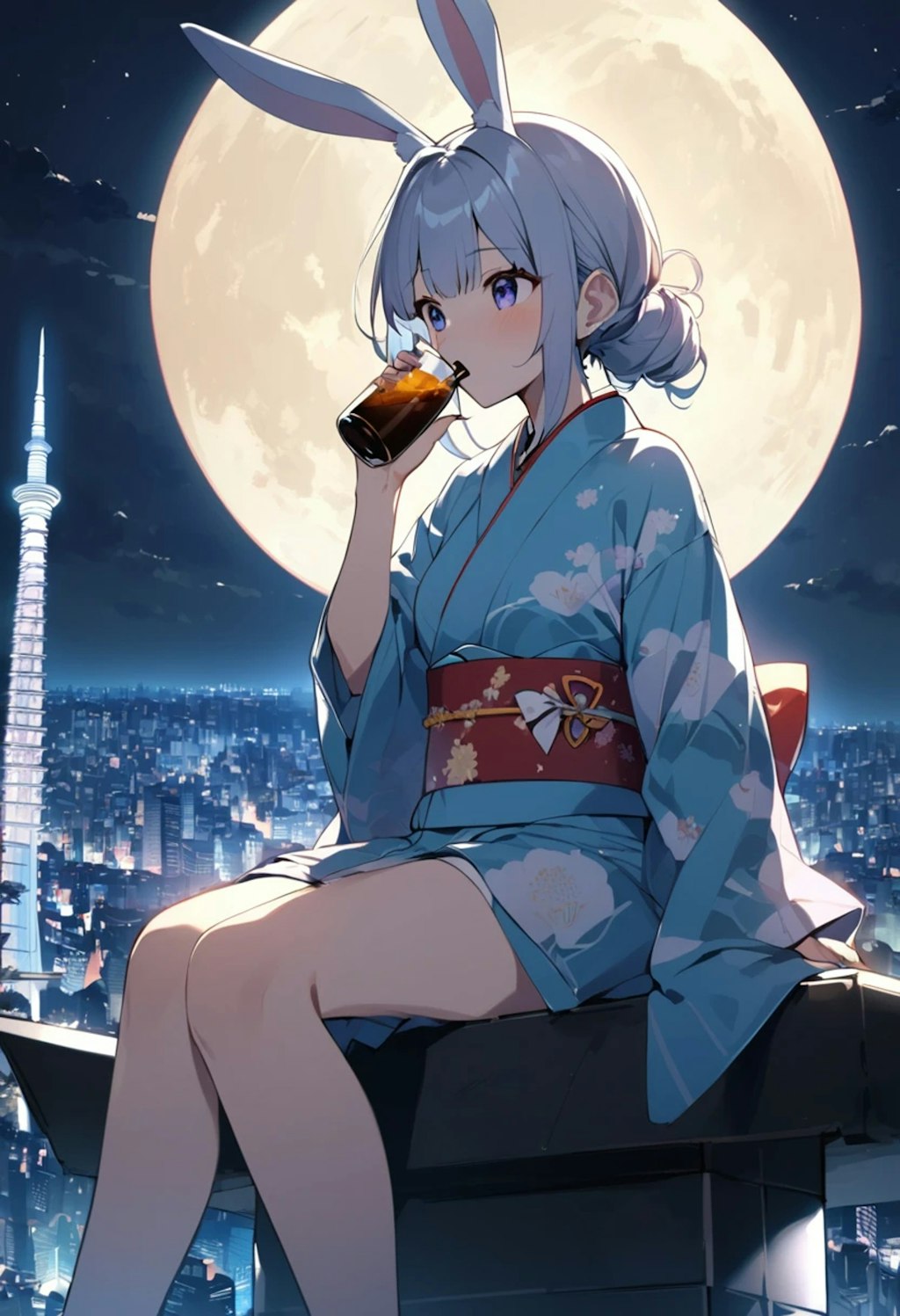 月下の夜景２