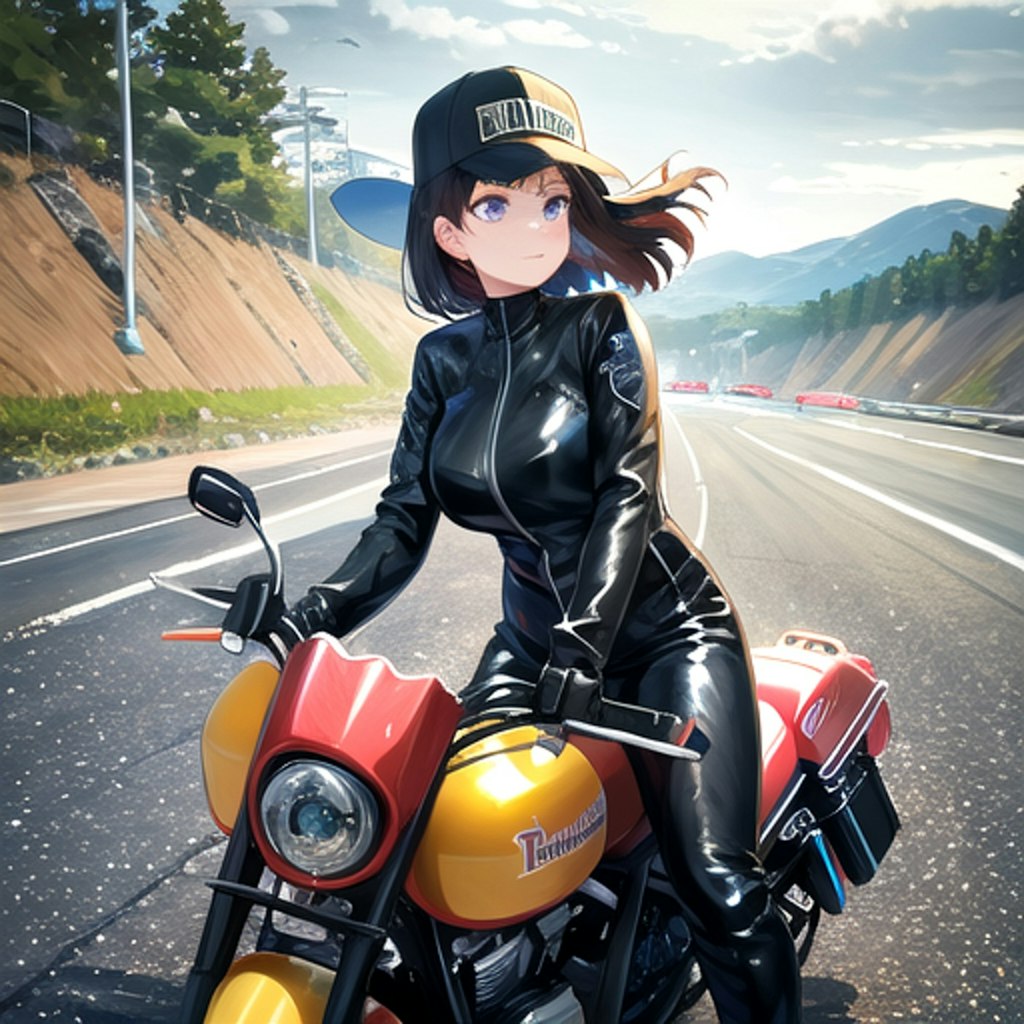 年末もバイク好き彼女