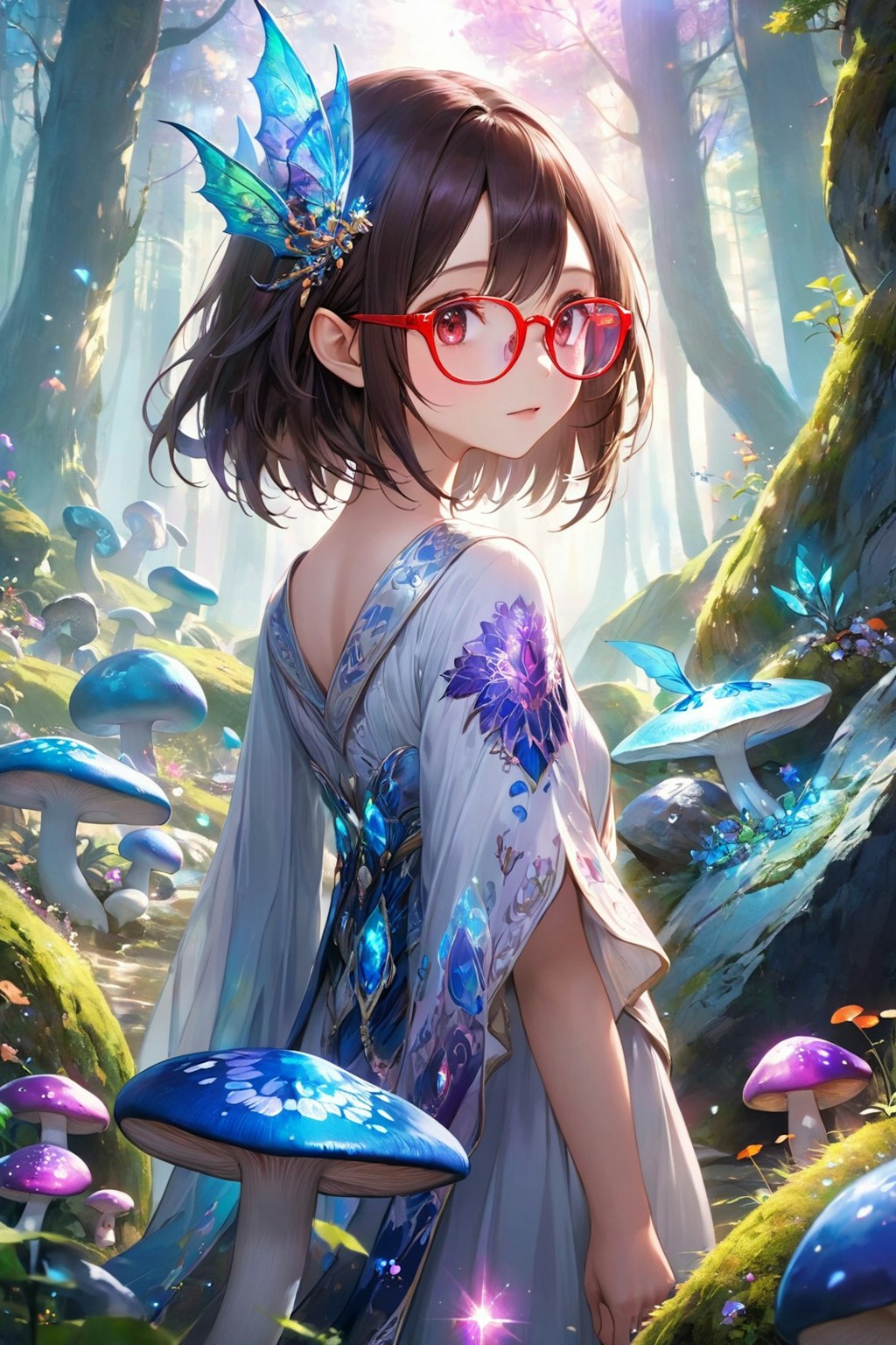 眼鏡女子 楓の異世界の森