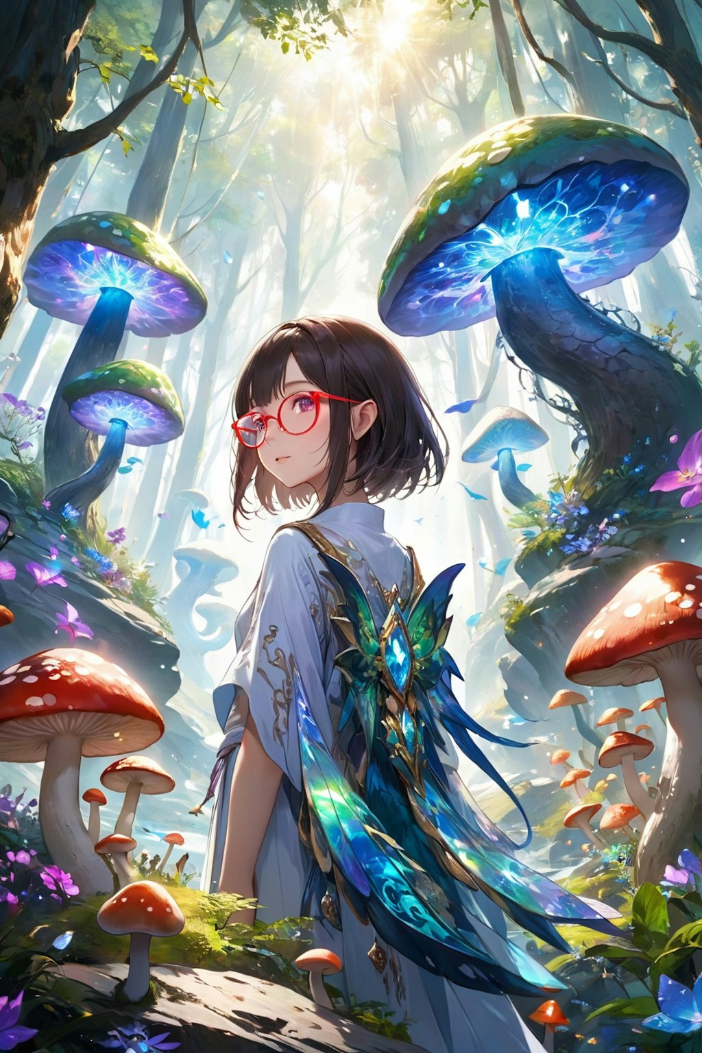 眼鏡女子 楓の異世界の森