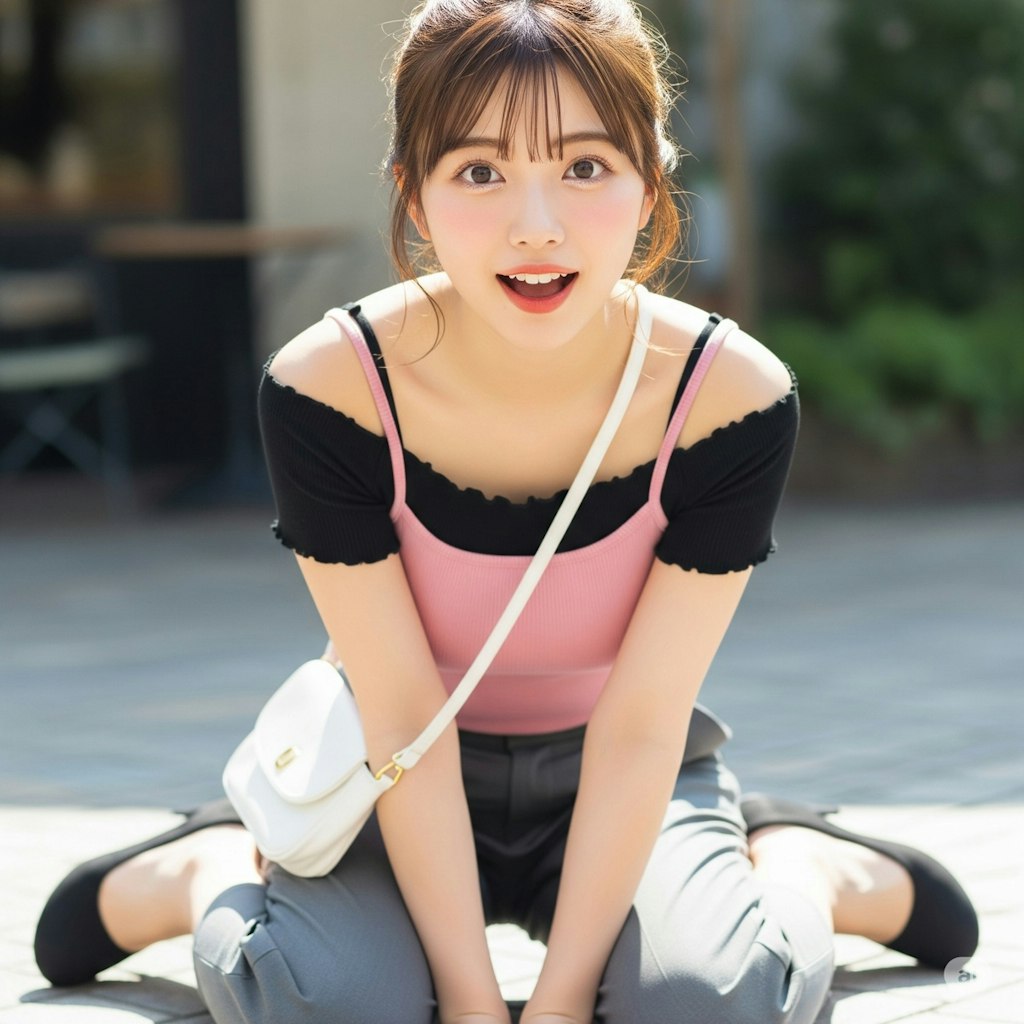 ぶりちゃん、毛利蘭コス？