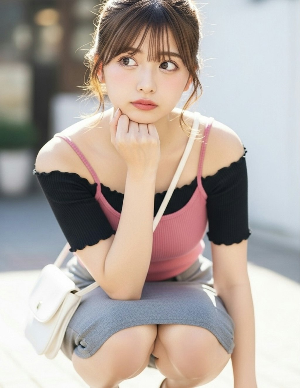 ぶりちゃん、毛利蘭コス？