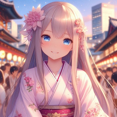 着物の女の子 kimono girl