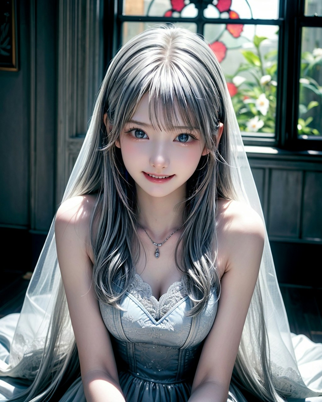 Silver Wedding Dress