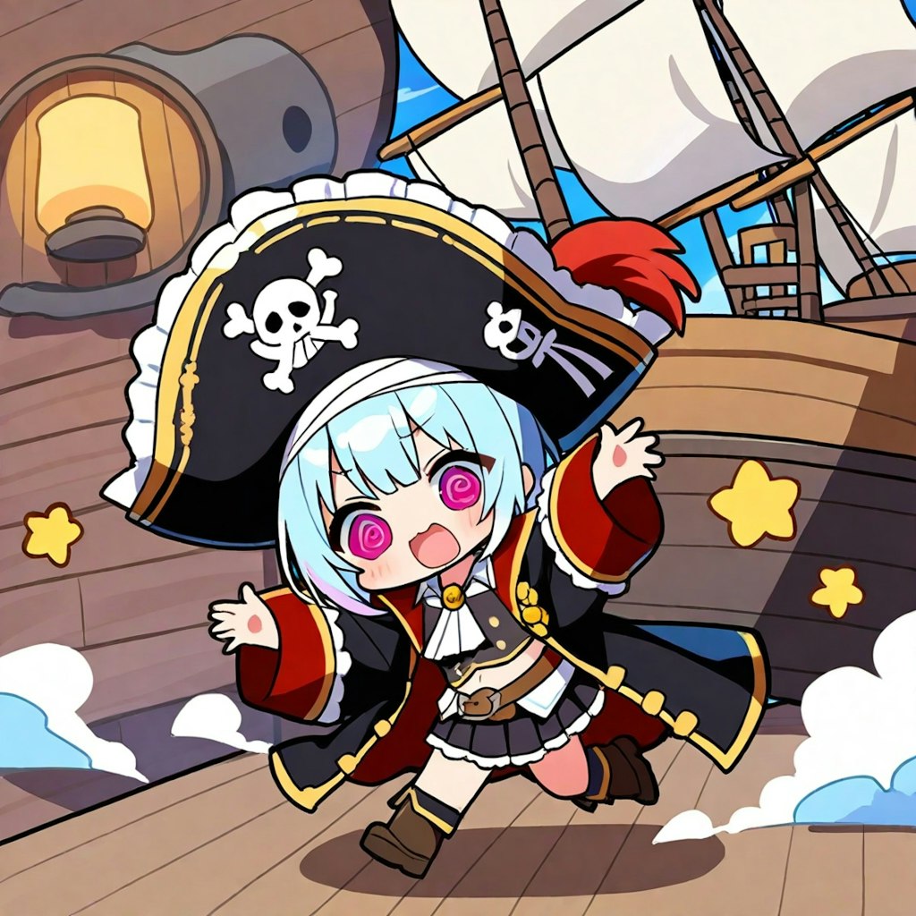 海賊の青髪ちゃん