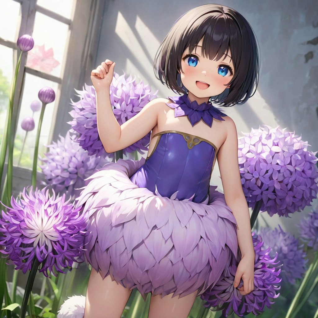 今日の誕生花はアリウム