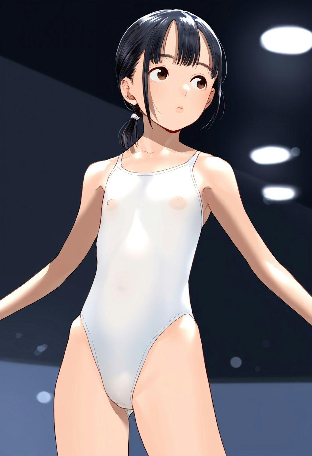 バレエのコンクールの透け乳首