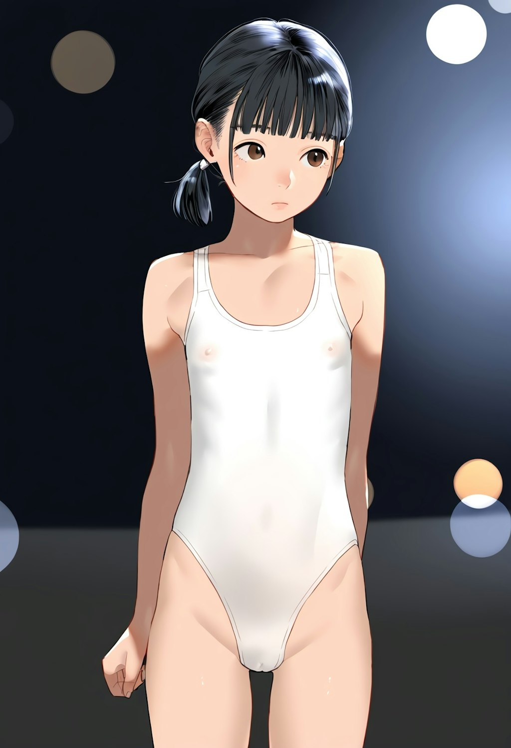 バレエのコンクールの透け乳首