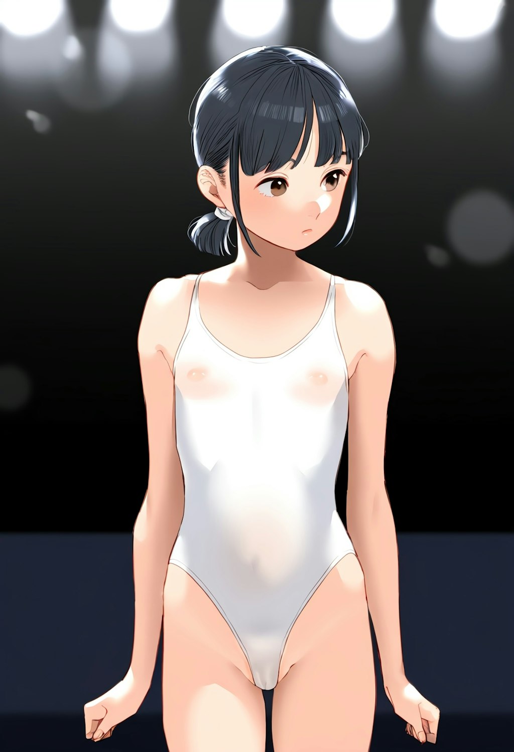 バレエのコンクールの透け乳首