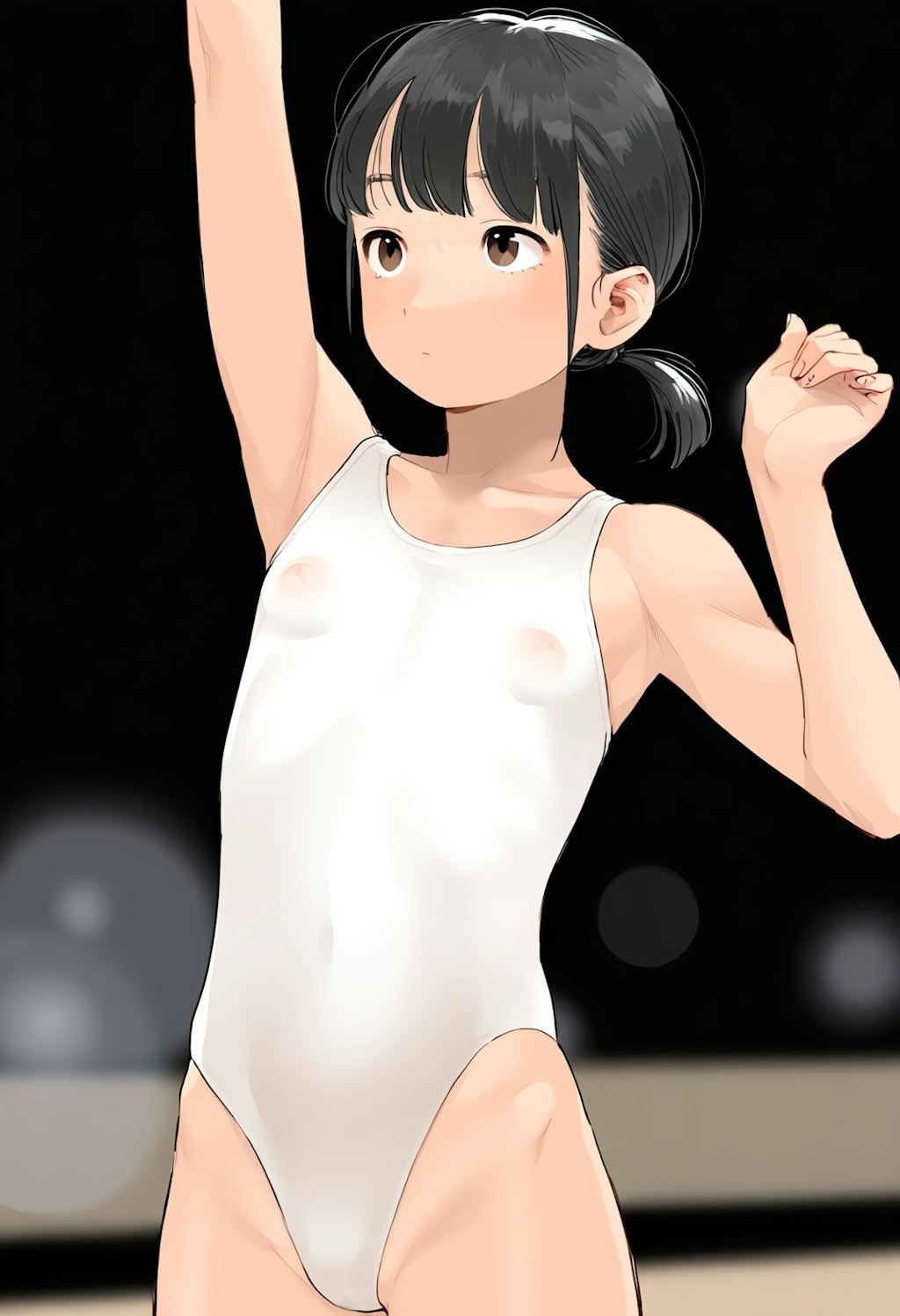 バレエのコンクールの透け乳首