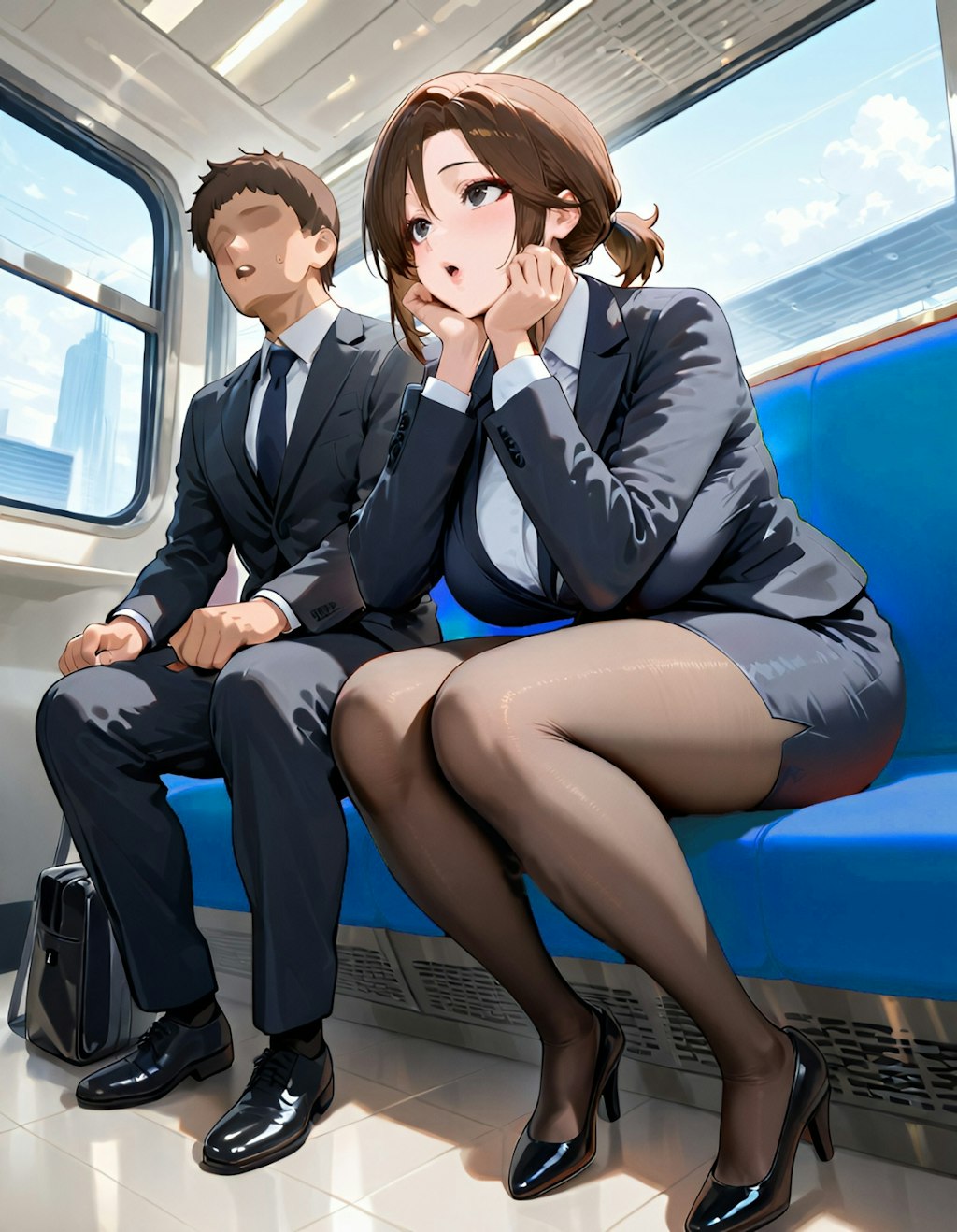 美人上司と出張先で…