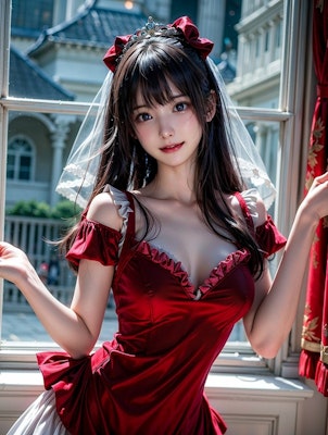 情熱の赤いドレス