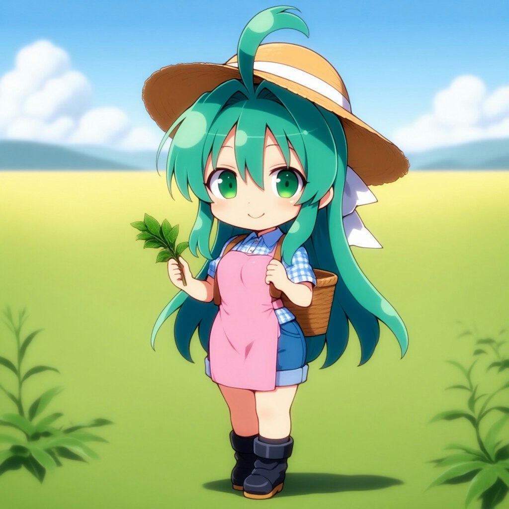 茶摘み日輪