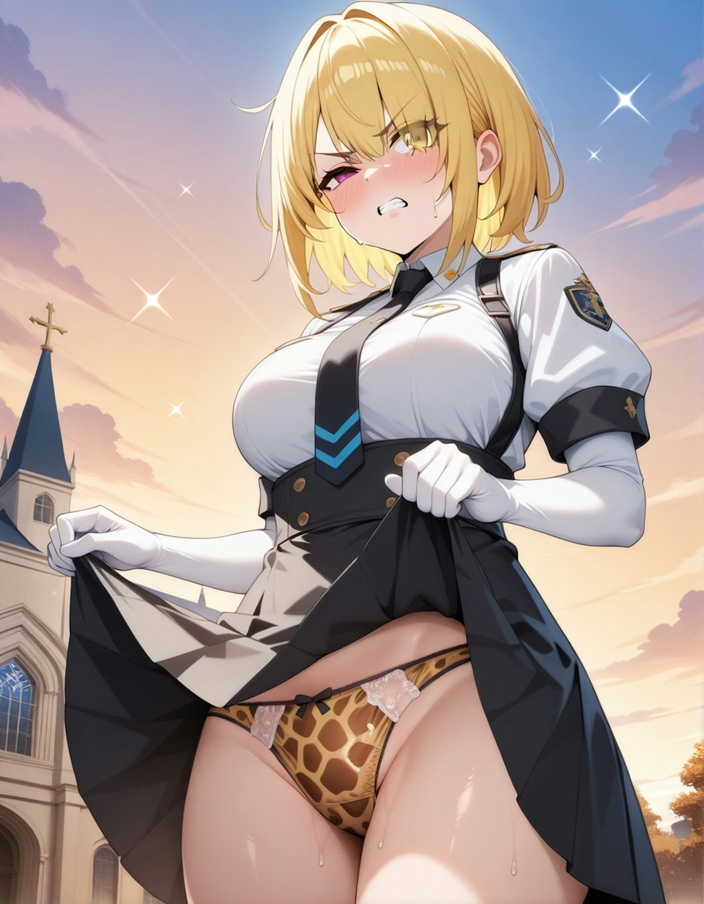嫌な顔でパンツ見せてくる女の子～聖女編～
