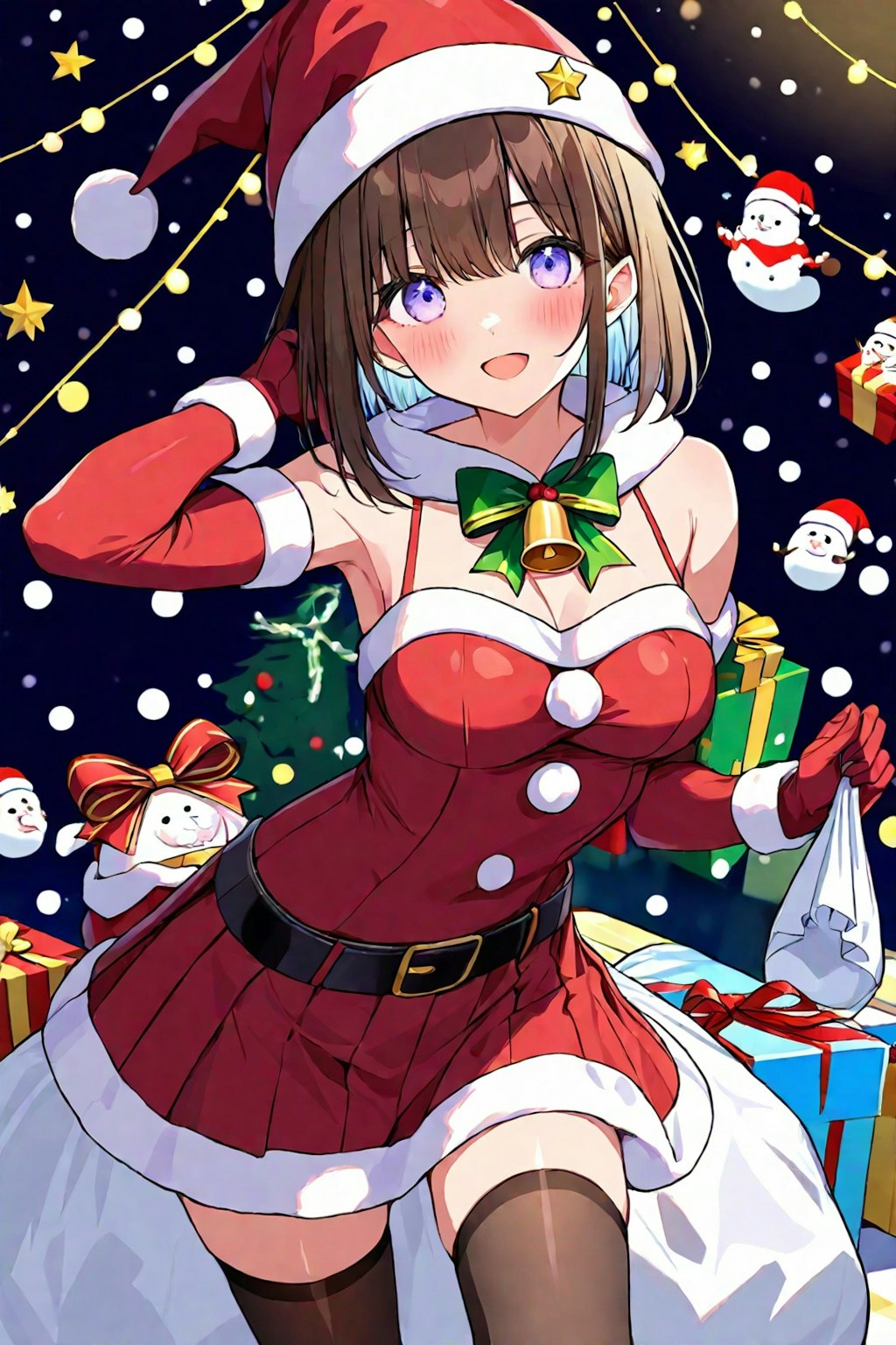 クリスマスプレゼント配ってます。